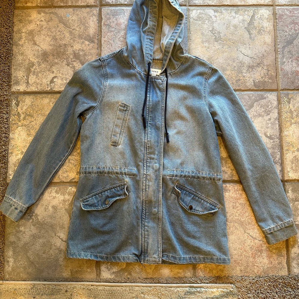 Denim Hooded Jacket